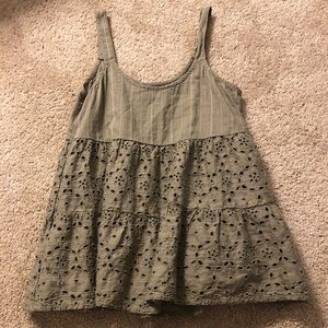 American Eagle Eyelet Tank Top